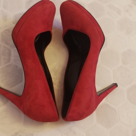 SACCO italian red sueded pumps - Picture 7 of 8